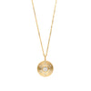 Diamond Pattern Disc Pendant