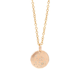 XL Rose Gold Galaxy Medallion