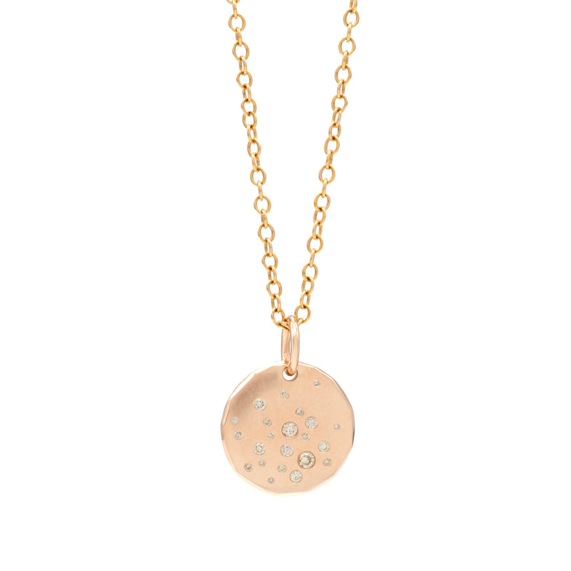 XL Rose Gold Galaxy Medallion