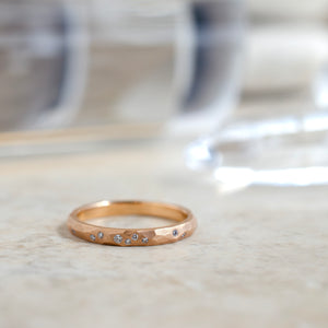 Hammered Galaxy Band Rose
