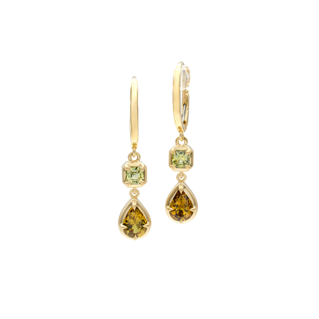 Olive F Bezel Dangles