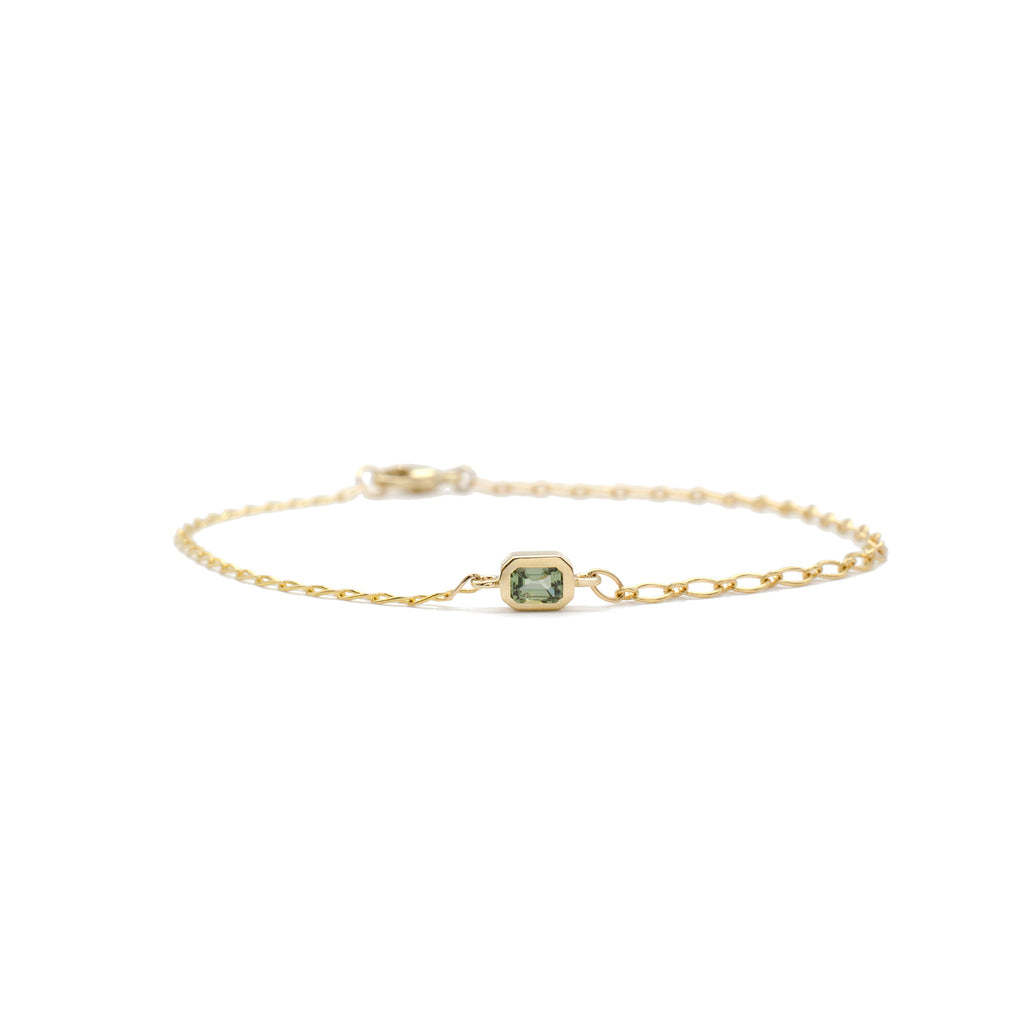 .25ct Green Sapphire Cherish Bracelet
