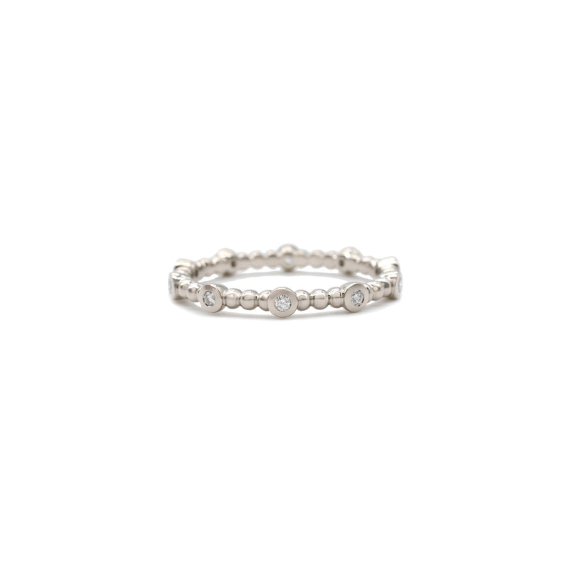 White Gold Itty Bitty Orb Band