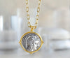 27mm Ancient Coin with Owl of Athena