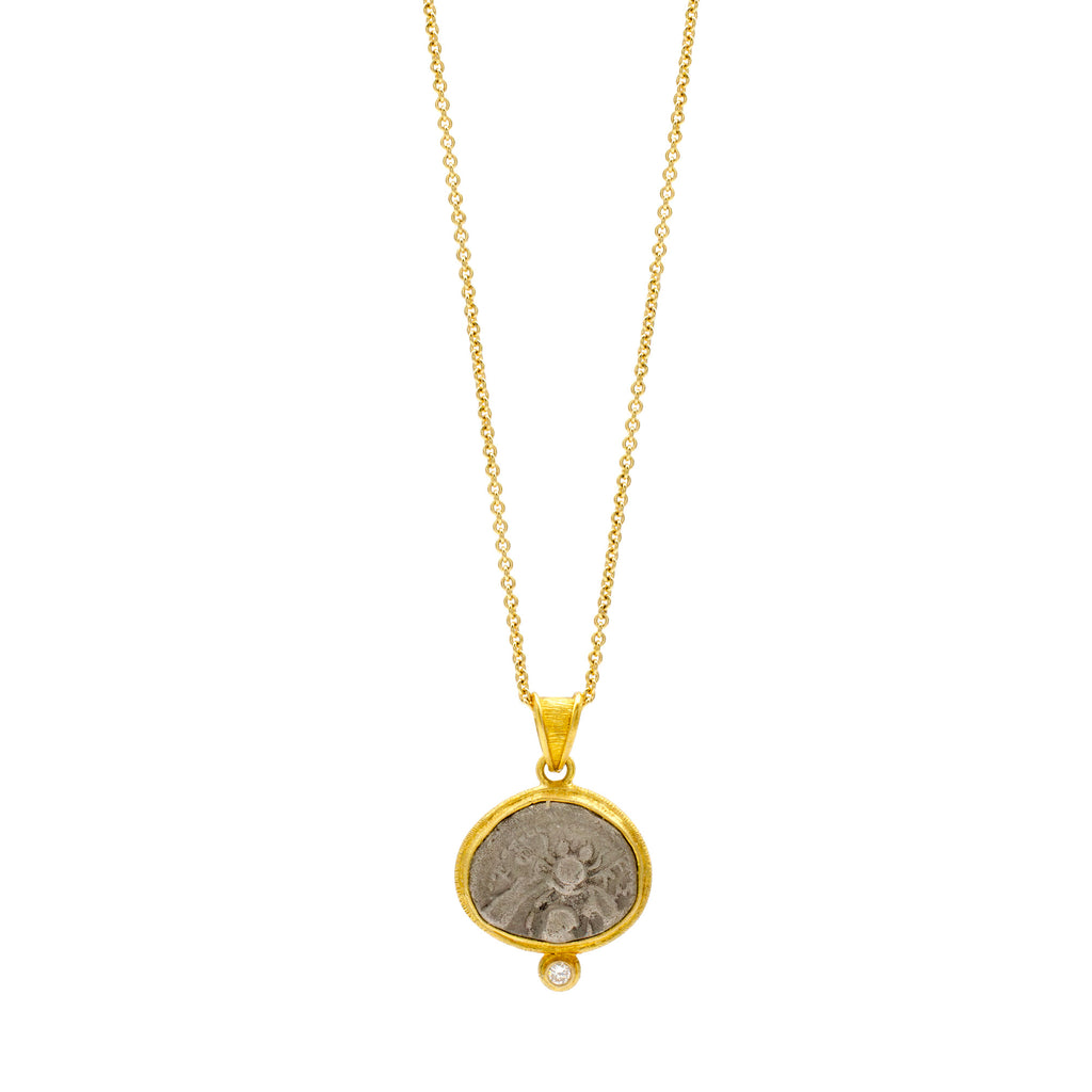17mm Ancient Coin with Bee