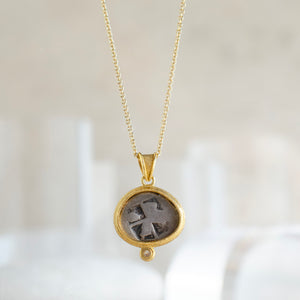 17mm Ancient Coin with Bee