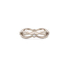 White Gold Infinity Band