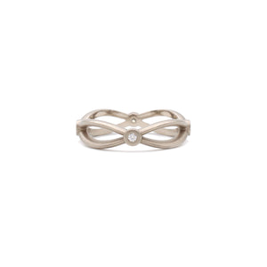 White Gold Infinity Band