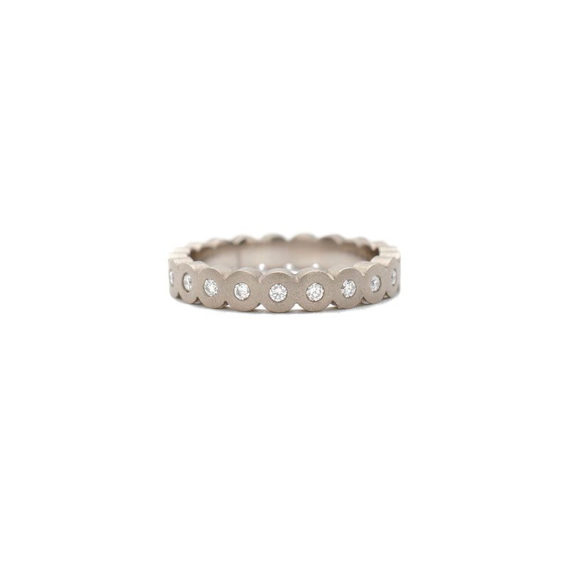 White Flat Disc Band