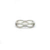 White Gold Infinity Band