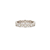 White Gold Alternating Bezel Band