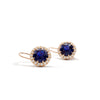 Sapphire Sheer Halo Dangles