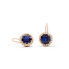 Sapphire Sheer Halo Dangles