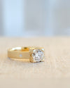 Diamond Flat Shank Ring