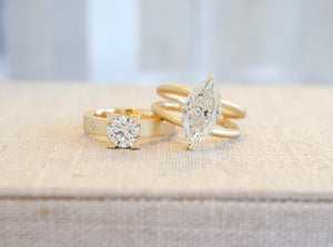 3ct Marquise Split Shank Ring