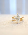 3ct Marquise Split Shank Ring