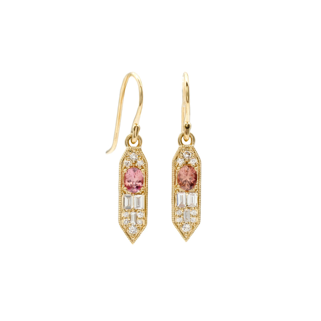 Peach Celina Dangles