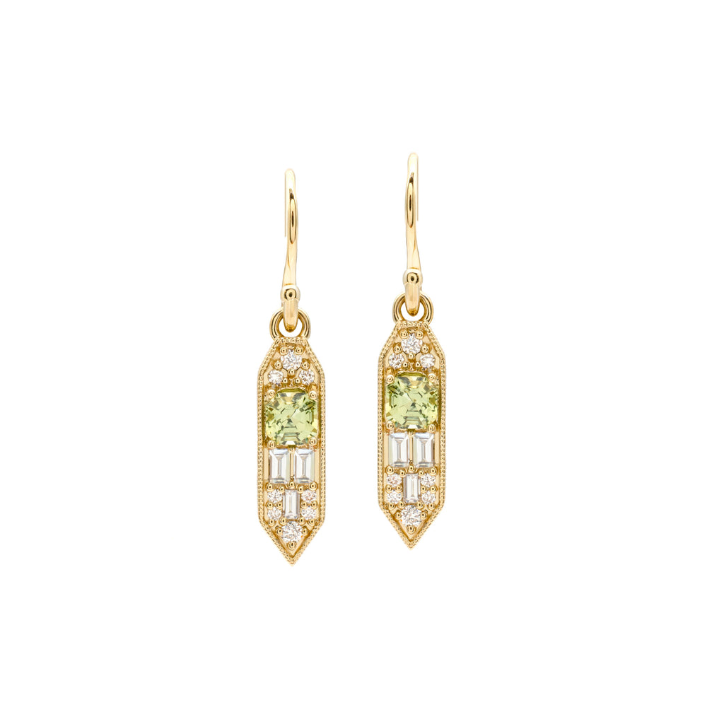 Green Celina Dangles