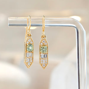 Green Celina Dangles