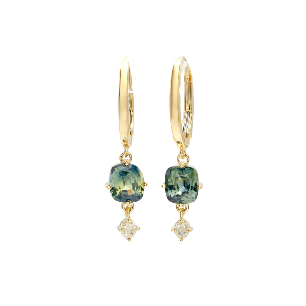 Teal Sapphire Nerissa Drops