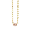 Peach Sapphire Everyday Necklace