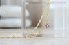 Peach Sapphire Everyday Necklace