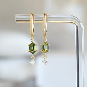 Yellow Green Sapphire Nerissa Drops