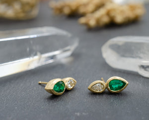 Emerald Lilith Studs