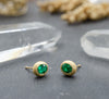 Emerald Apple Studs