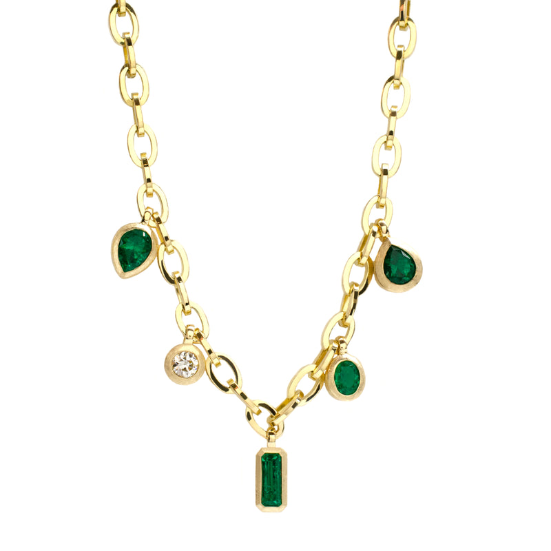 Emerald Apple Necklace