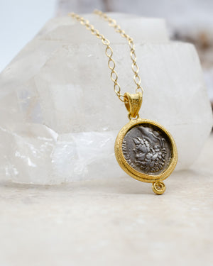 17mm Ancient Coin with Elephant