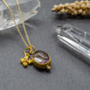 Purple Moss Agate & Mini Pontus Cross Pendant