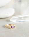 Merlot Spinel Flat Top Ring