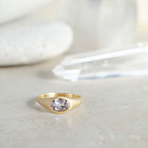 Dusk Sapphire Flat Top Ring