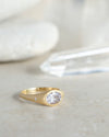 Dusk Sapphire Flat Top Ring
