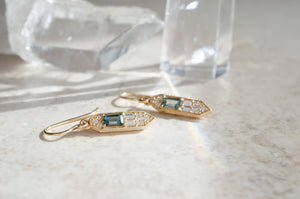 Teal Celina Dangles