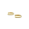Square Hoops in Yellow