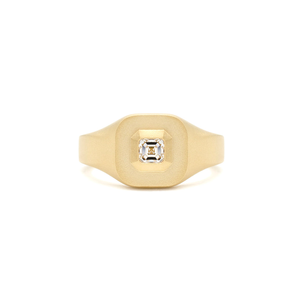 Diamond Mod Signet Ring
