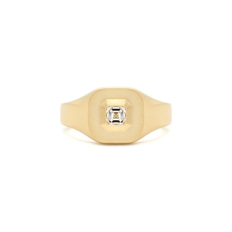 Diamond Mod Signet Ring