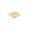 Diamond Mod Signet Ring