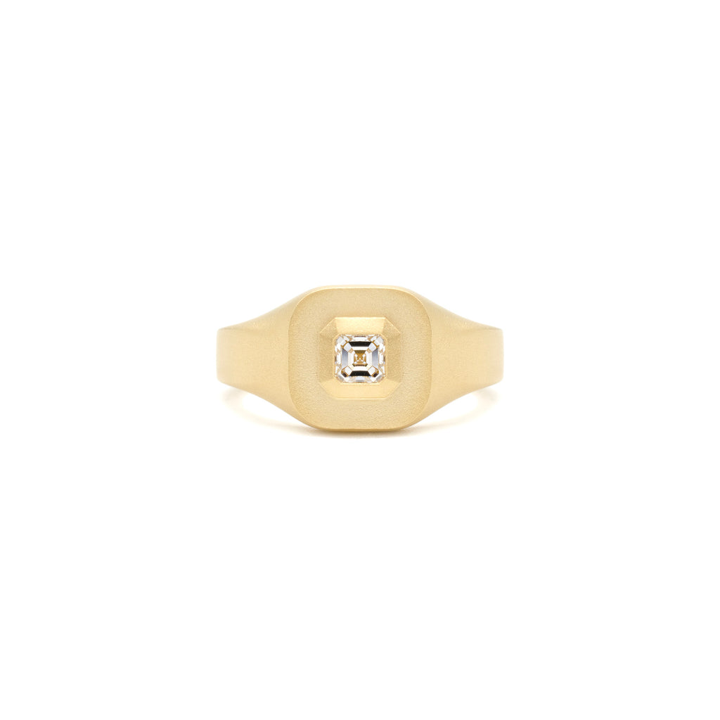 Diamond Mod Signet Ring