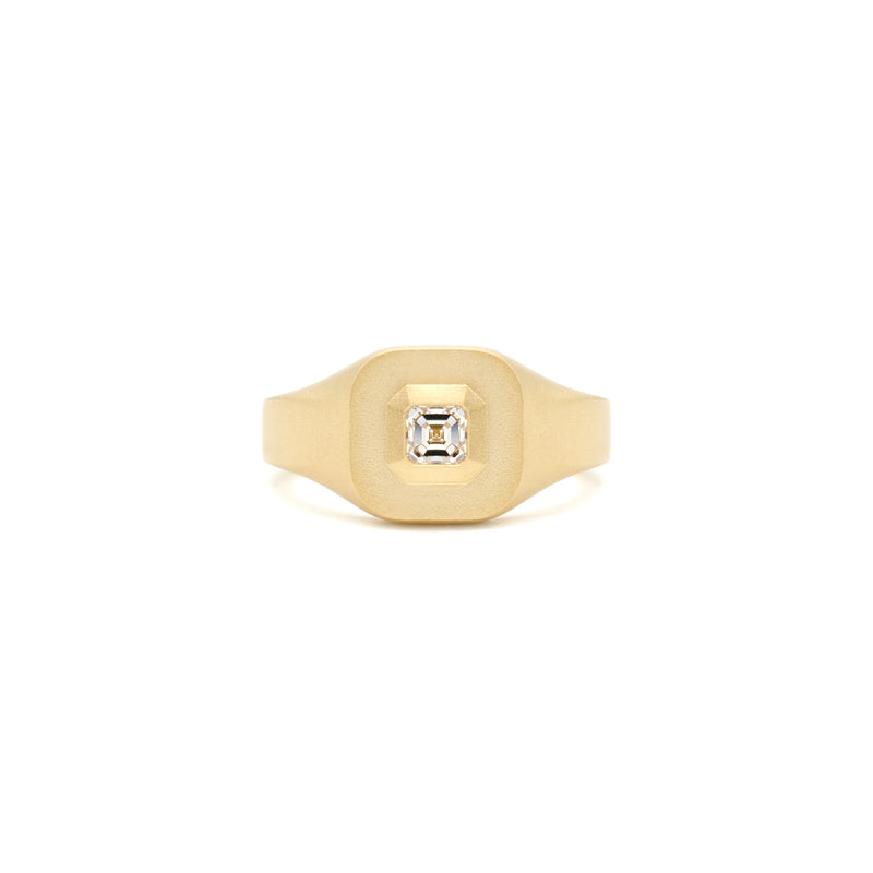 Diamond Mod Signet Ring