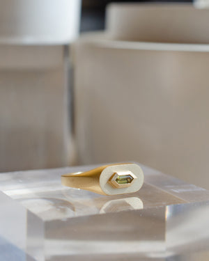 Sapphire Mod Signet Ring