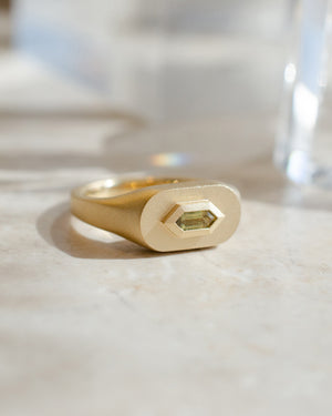 Sapphire Mod Signet Ring