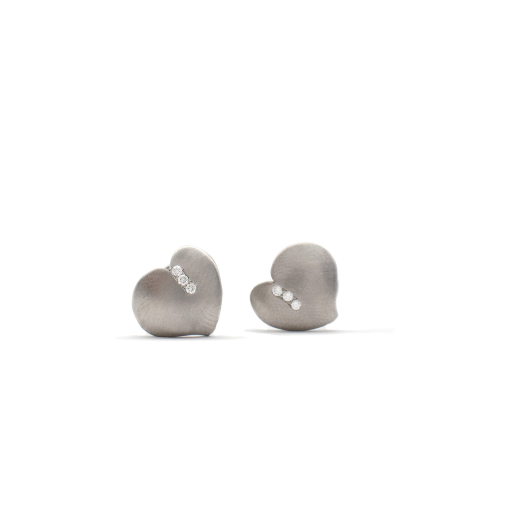 Diamond Pave Alpenheart Studs