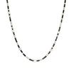 Black & White Diamond Line Necklace
