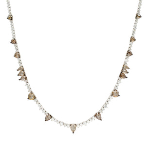 Mixed Shapes Diamond Line Necklace