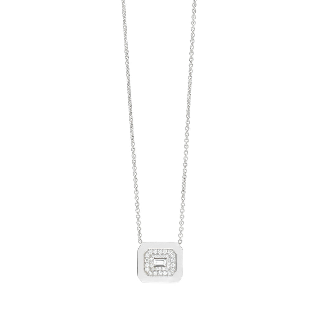 Rectangle Pavé Necklace