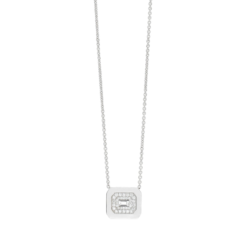 Rectangle Pavé Necklace