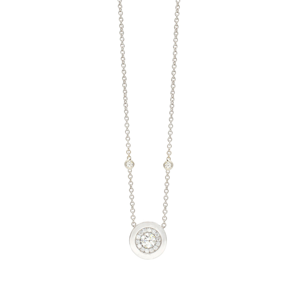 Round Pavé Necklace